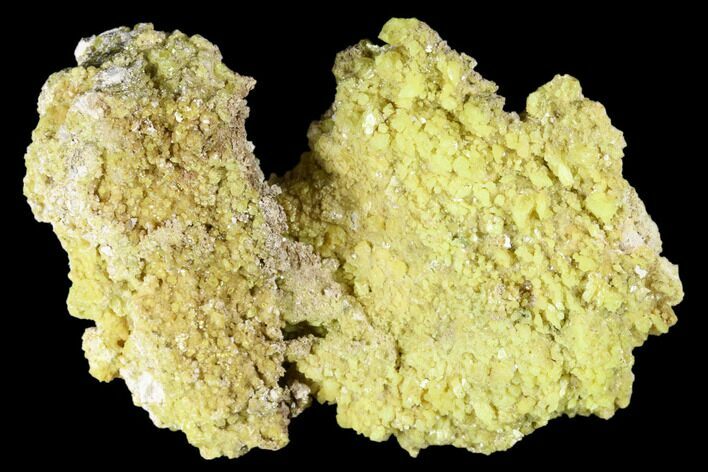Sulfur Crystals on Matrix - Steamboat Springs, Nevada #174218